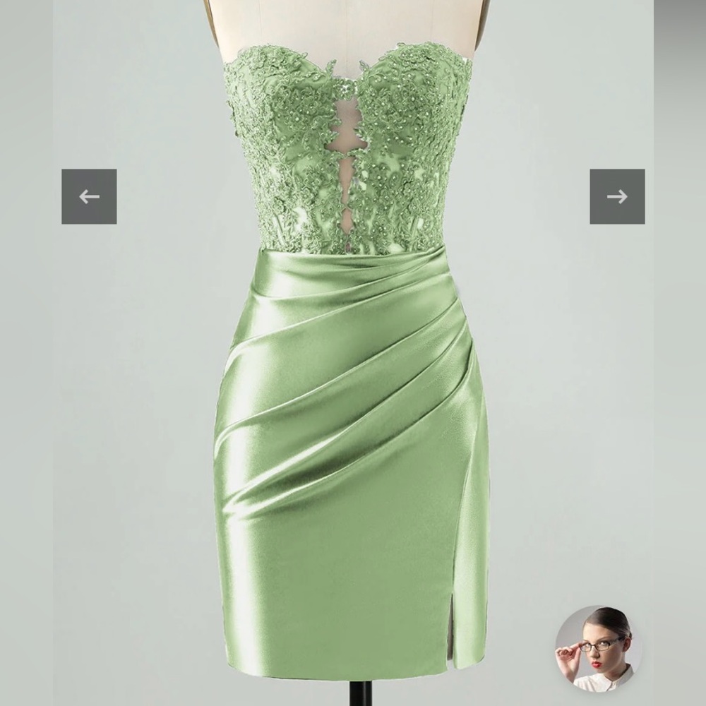 Size 6 fit dress, green dress pm for more details